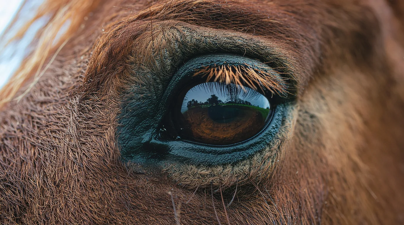 Un regard de cheval au Centre Équestre de Grand Varenne, La Celle-sous-Gouzon